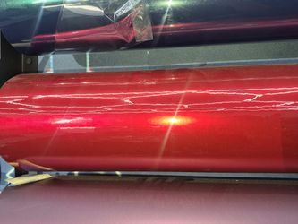 Candy apple red vinyl wrap roll