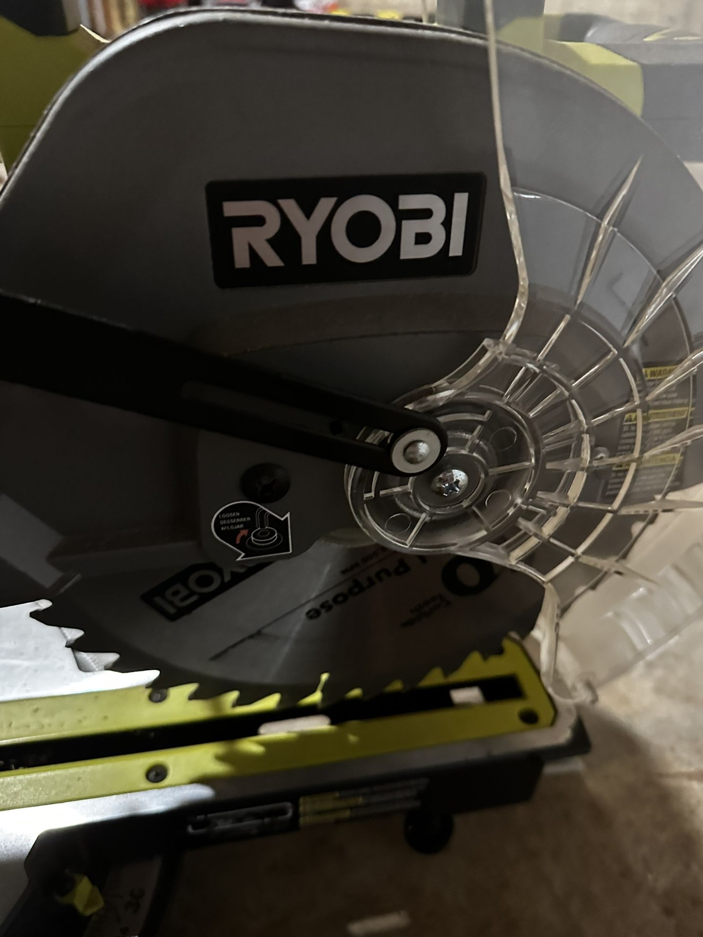 Ryobi 10 In Sliding Compound Miter saw