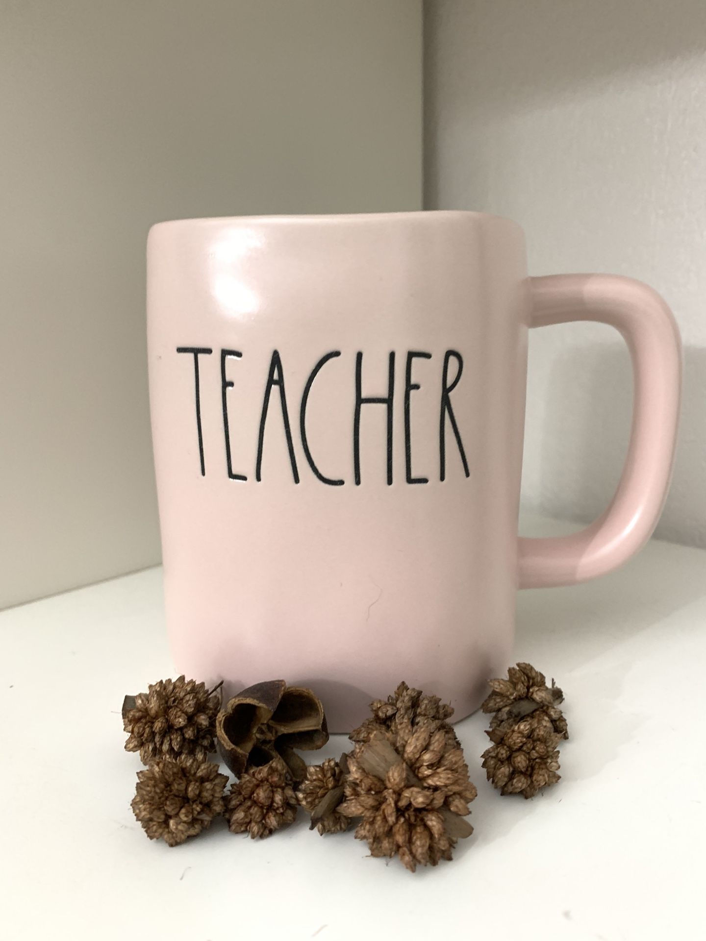 Rae Dunn pink mug / Rae Dunn teacher mug