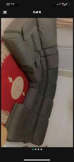 Grey Fabric Corner Sectional Sofa