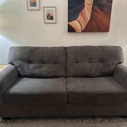 Quaint & Cozy Dark Grey Couch
