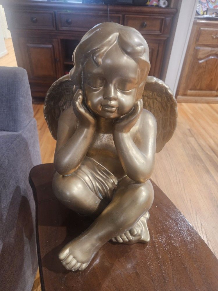 Gold Ceramic Angel