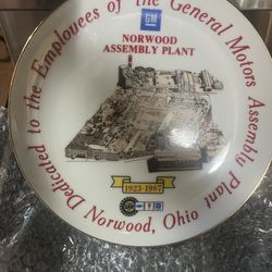 General Motors 1(contact info removed) Plate UAW Norwood, Ohio 