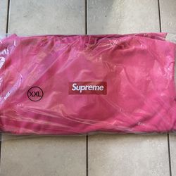 Supreme Box Logo Pink Hoodie Size XXL
