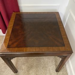 Vintage, Authentic Drexel Chippendale Mahogany Side Table