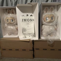 Labubu Zimomo Angel in Clouds Figure + Tote Bag 
