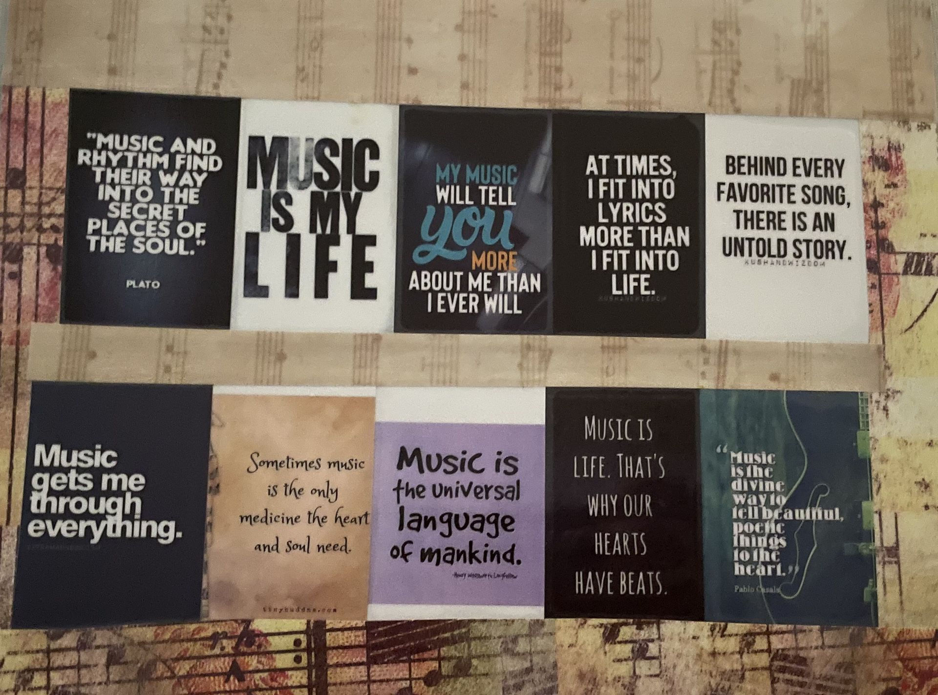 Music Quote Collage 