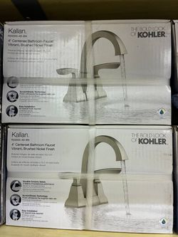 Kohler kallan 4" centerset bathroom faucet