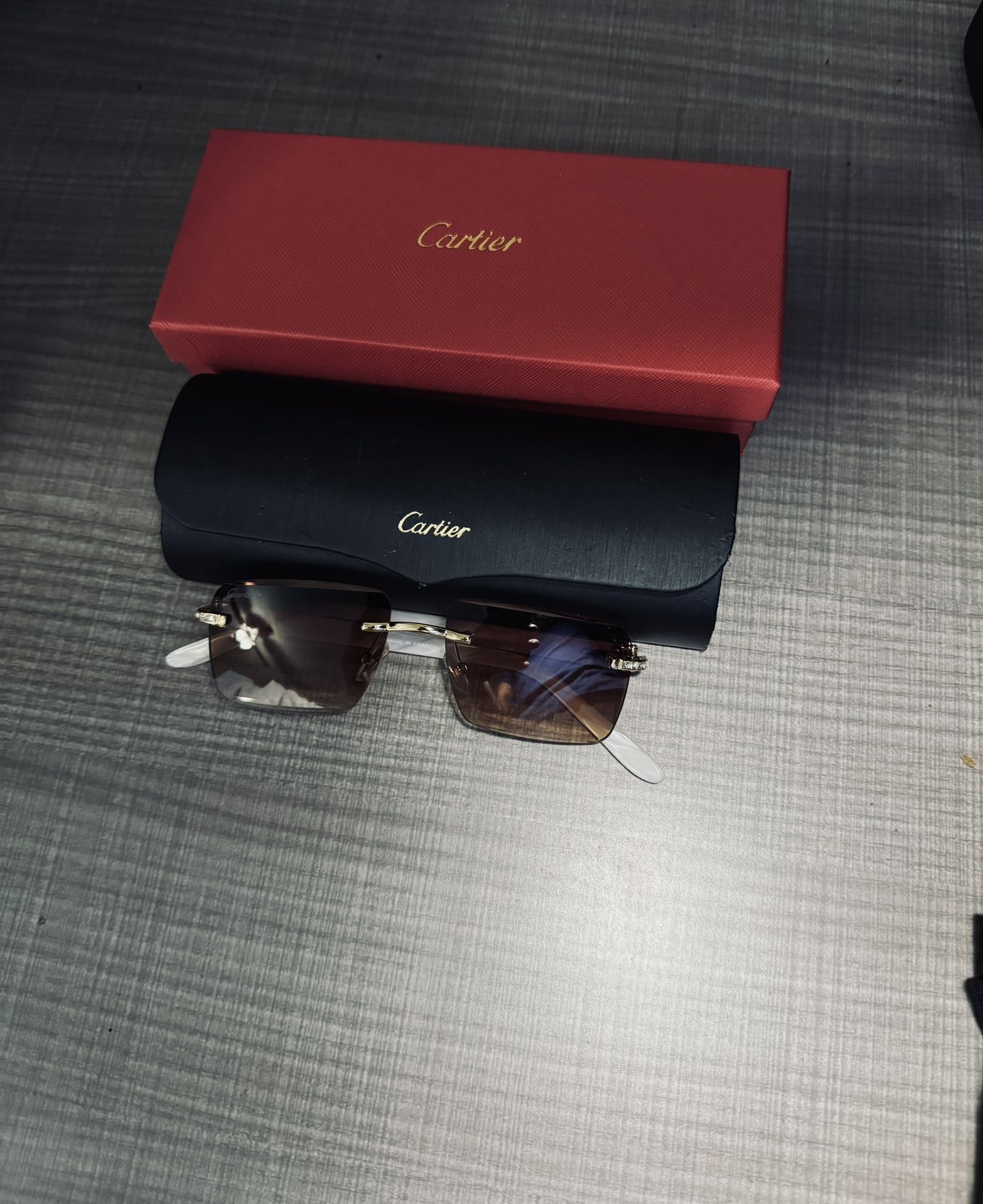 New Cartier Buffalo Horn Sunglasses