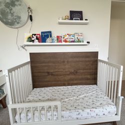3in1 Crib/ Toddler Bed With Newton Baby Mattress 