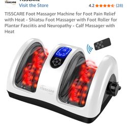 TISSCARE Foot Massager Machine for Foot Pain Relief with Heat