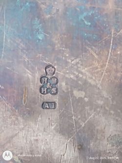 Old silver tray