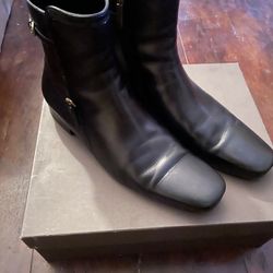 Louis Vuitton Leather Boots 9 Men Authentic