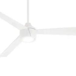 Minka Aire Skinnie 56 in. LED Indoor/Outdoor Flat White Ceiling Fan (INCOMPLETE)