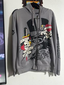Ed Hardy zip hoodie size Medium