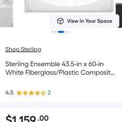New sterling bath tub brand new