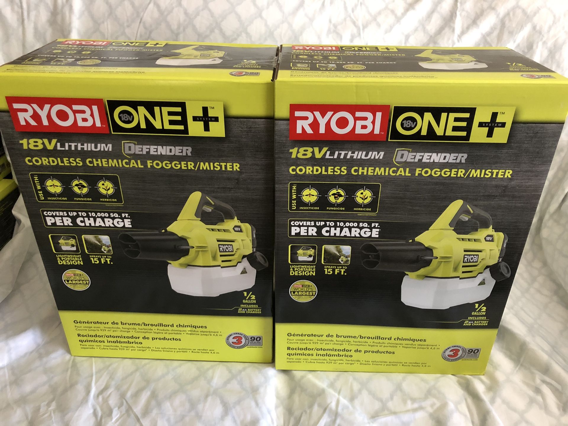 Chemical Sprayer Ryobi Fogger Disinfectant Ryobi 18V ONE Cordless