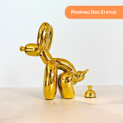 Pooping Dog Sculpture