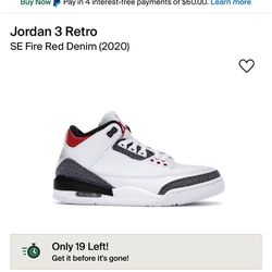 Air Jordan 3 Fire Denim