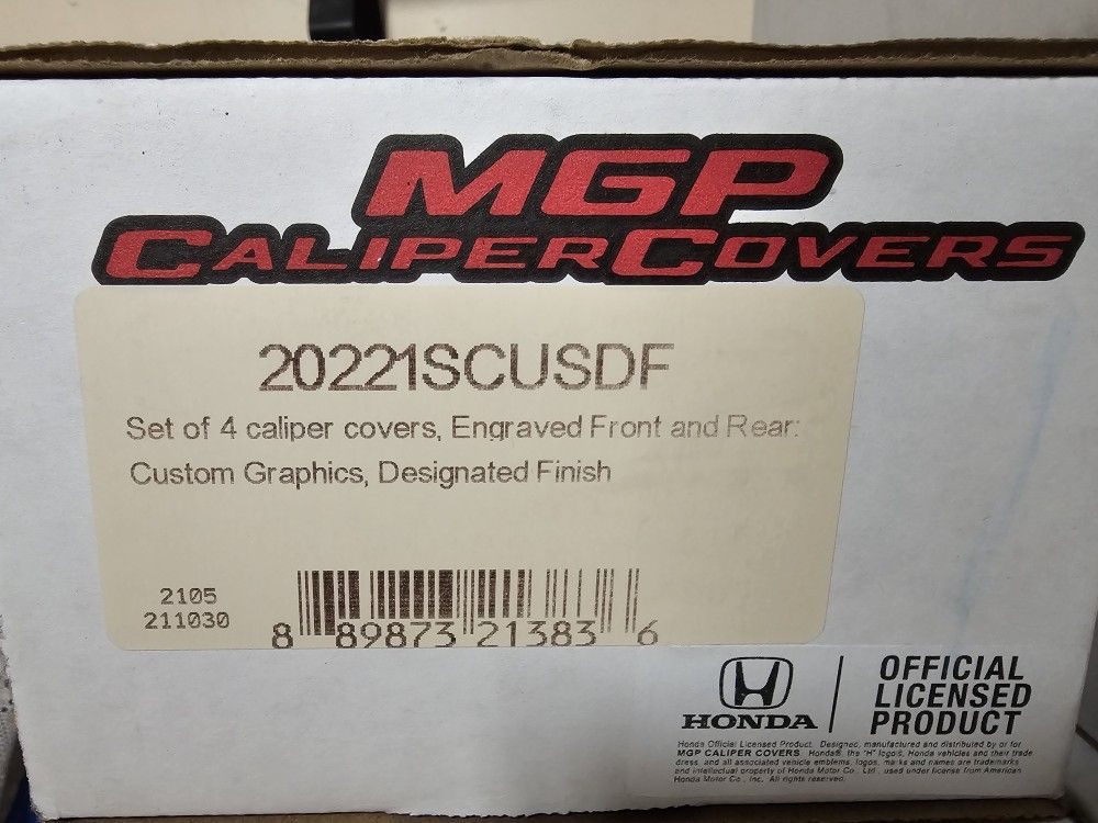 2016 - 2025 CR-V Red Caliper Covers