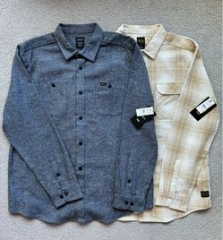 RVCA Flannel Shirts Size XL Brand New With Tags Attached
