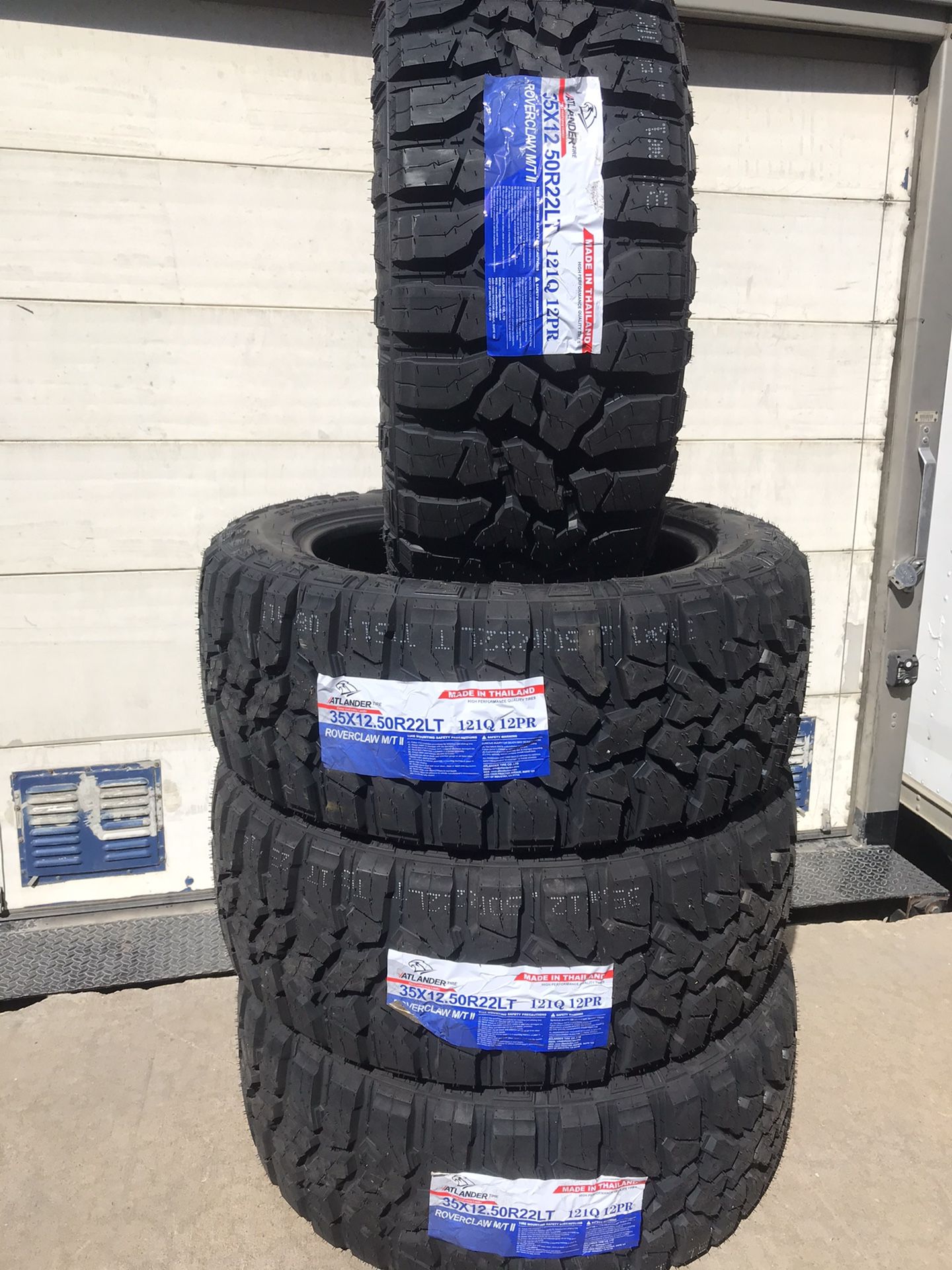 35/12/50/22⚡️10 ply 💥4 NeW TireS⚡️2 years warranty 💥899$