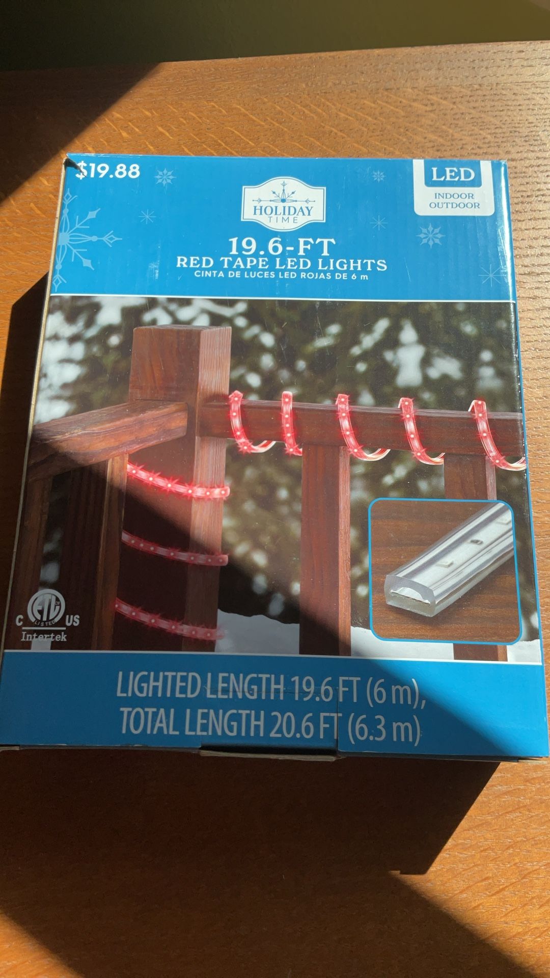 Xmas Led Lights 19.6 Ft Indoor Or Outdoor Use