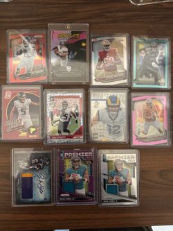 Lot of football cards.