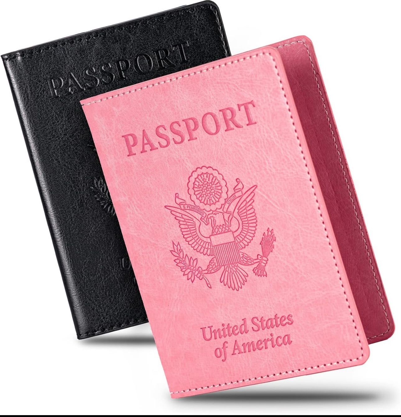 2 Pcs Passport holders，Ultra Slim passport wallet