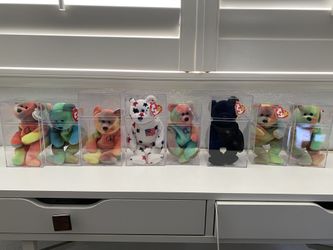 Beanie babies lot - 8 bears in MINT condition. No smoking