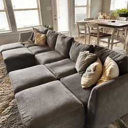 Luxury Modular Sectional Sofa - Storage in Every Seat!