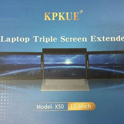 Triple laptop monitor extender