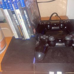 Ps4 With Games And Controllers 150