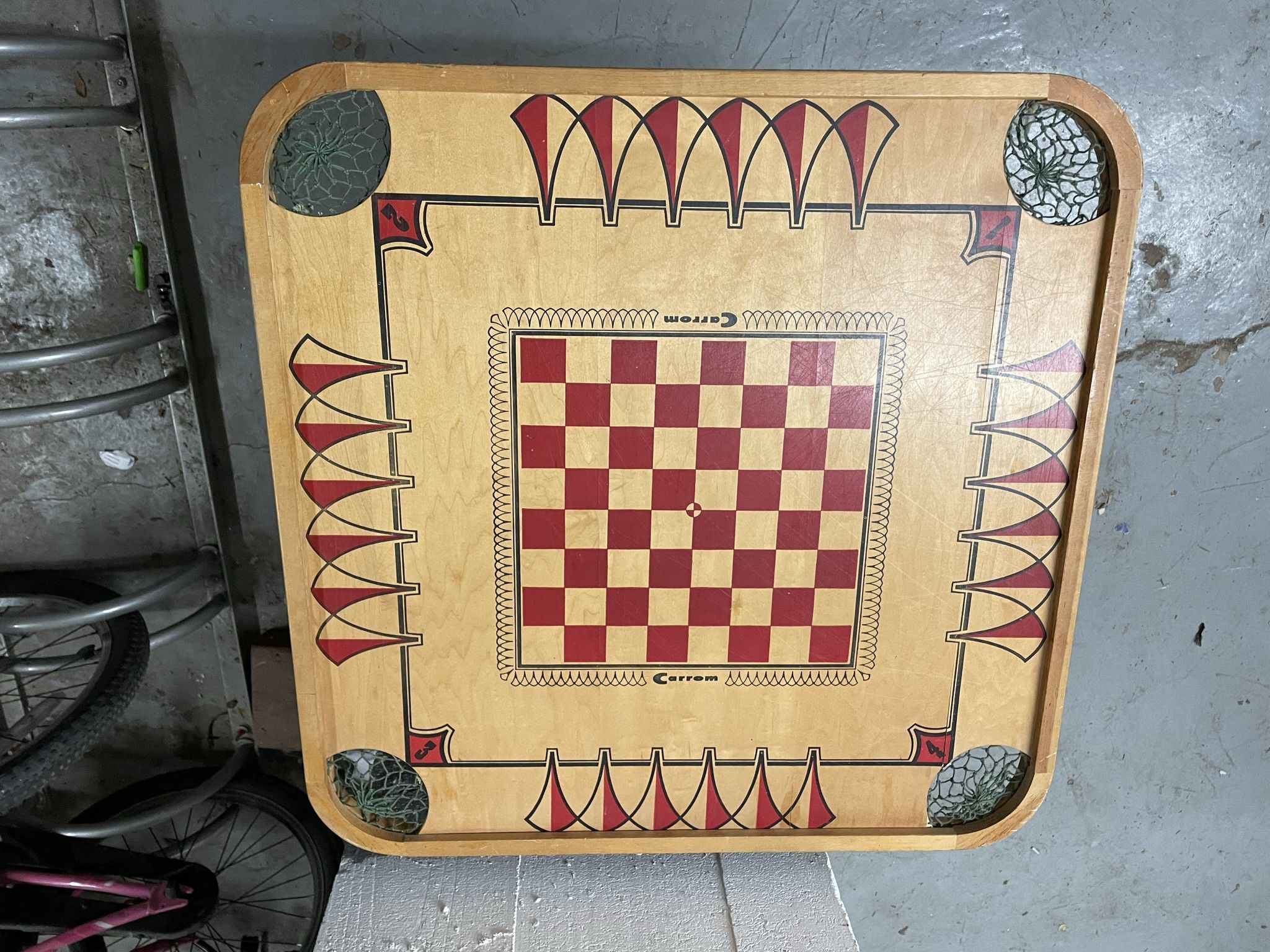 Carrom Board Mid century Wood Great Condition