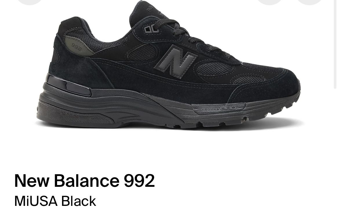 New Balance 992 Black Cat