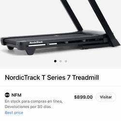 NordicTrack T Series 7 Treadmill Recently Assembled  549$ FIRM
