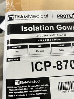 Isolation Gown Level 2  100pcs /box