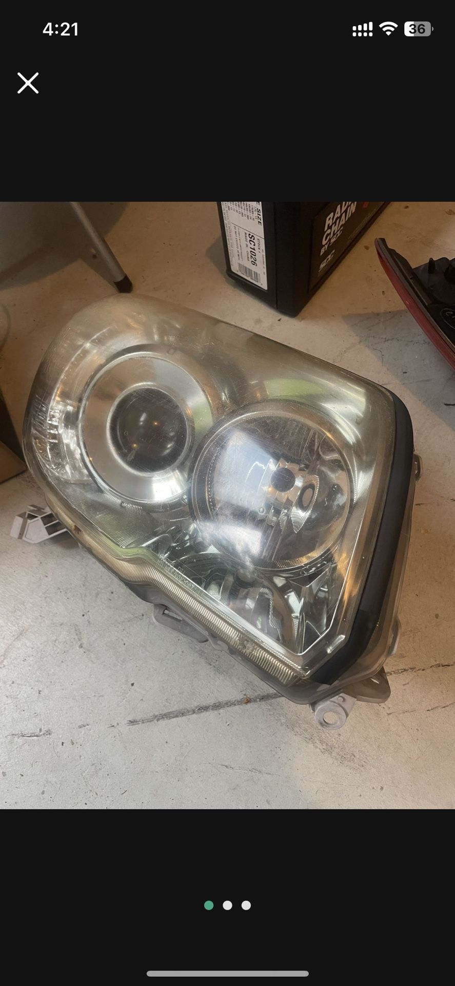 06-09 Toyota 4 Runner Passenger Side Headlight
