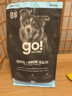 Dental + Immune Health Chicken + Salmon Recipe with Grains for Dogs, 4lb Bag