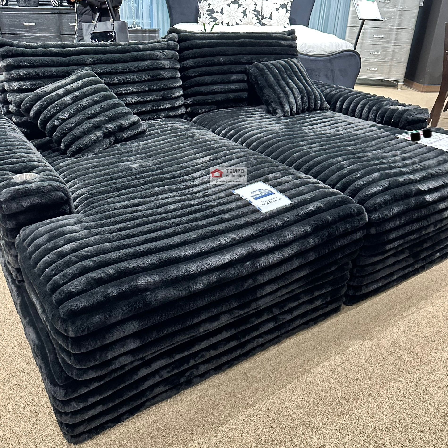 Double Chaise Sofa, Living Room Set, Sectional Sofa CORDUROY