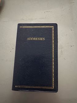 Vintage new address book pocket sized