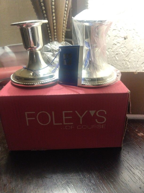 Silver plated Candle Holders