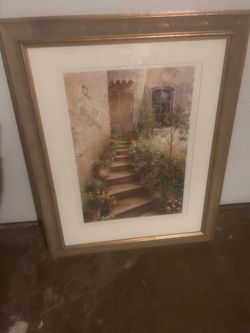 Outdoors of house framed art