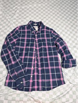 Men’s Abercrombie & Fitch Button Down Plaid Shirt, XL