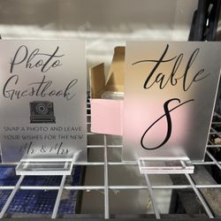 Wedding Acrylic Signs