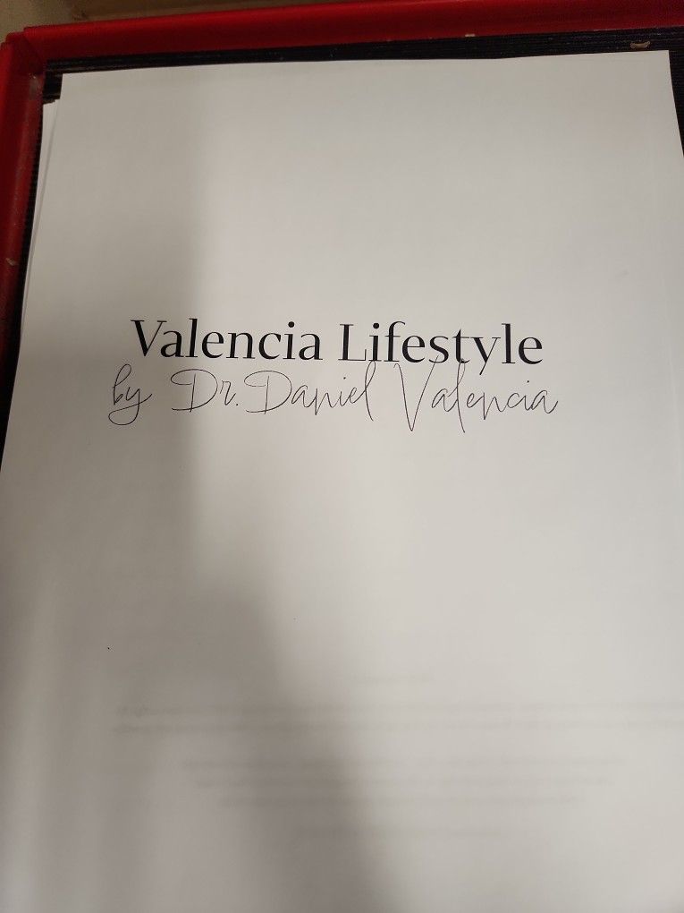 Valencia Lifestyle Printed Book .