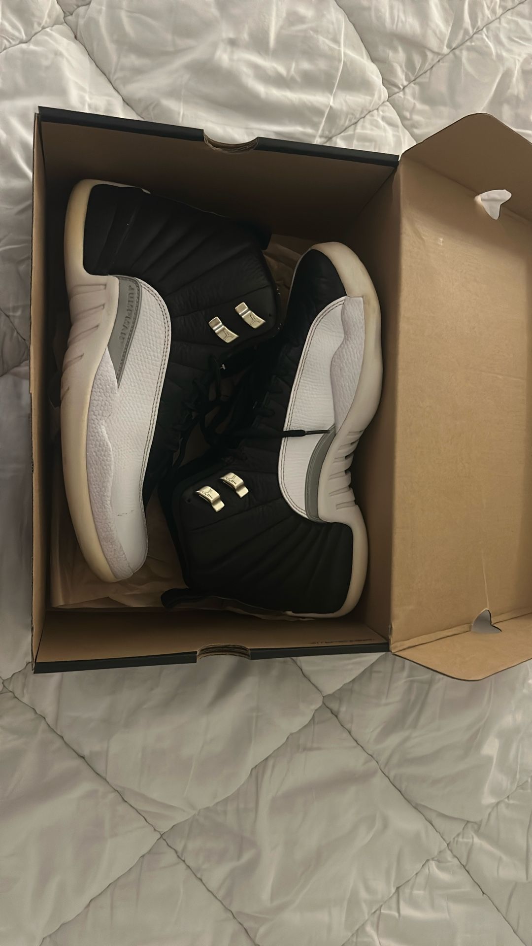 air jordan 12 retro playoffs (size 8 men with box)