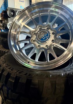 ON SALE RAISED BY METHOD 20X10 8X180 MACHINE SILVER WHEELS & 35125020 TIRES (WE FINANCE)