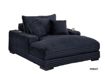 KING Chaise Lounge BLACK or Grey or Beige