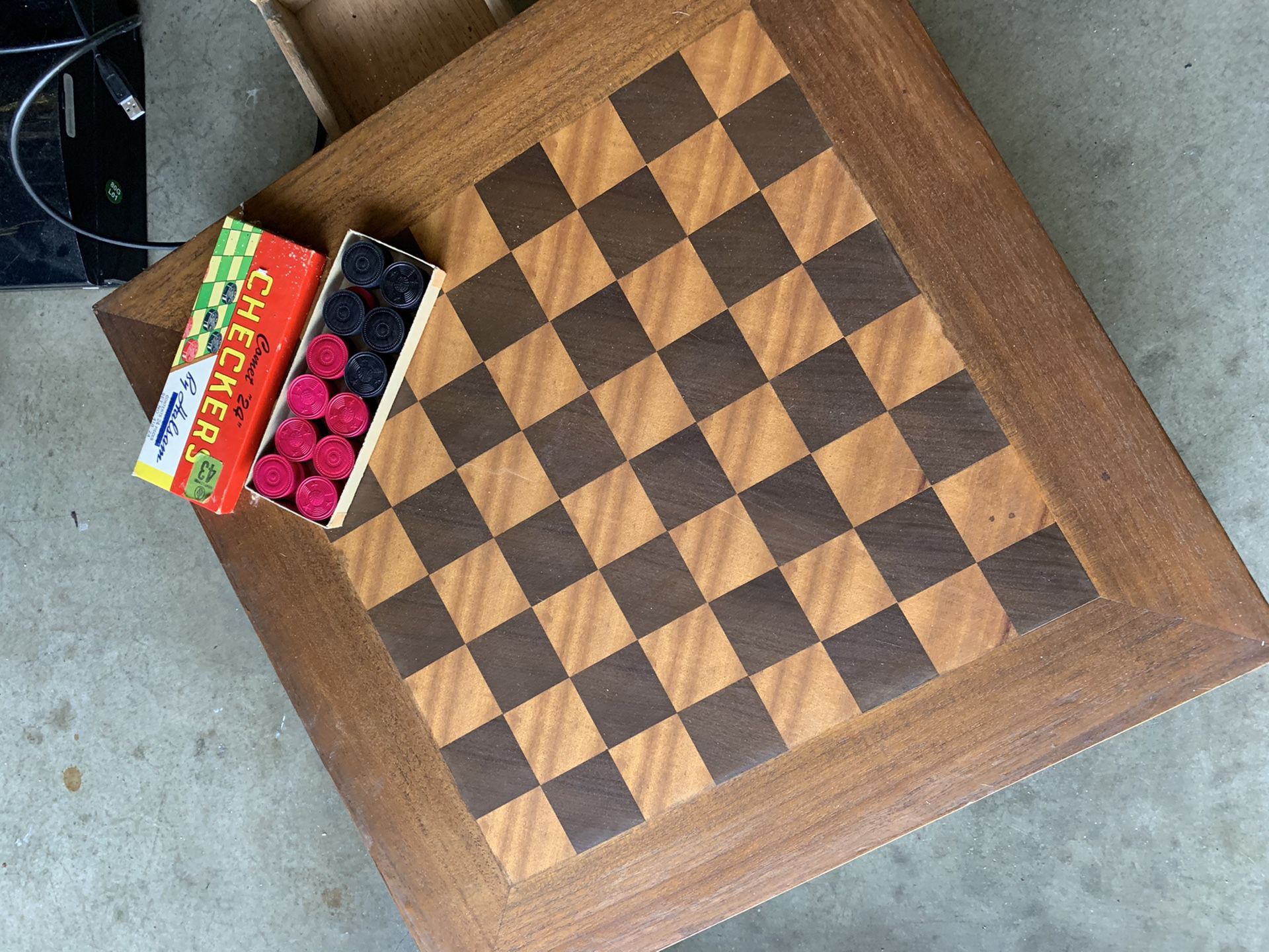 RARE VTG CHINESE MING CHESS BOARD TABLE WALNUT GORGEOUS MID-CENTURY MODERN - Post 1940’s